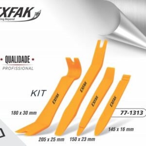 KIT DE ESPATULAS C/ 4 PEÇAS 77-1313 - EXFAK