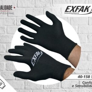 LUVA POLIESTER/NYLON 40-158SP PR G - EXFAK