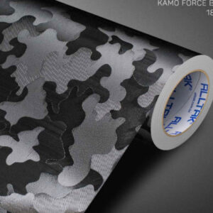 VINIL ADESIVO KAMO FORCE BLACK 1,50M LARG. ( METRO LINEAR ) - ALLTAK
