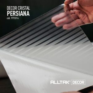 VINIL ADESIVO DECOR CRISTAL PERSIANA ROLO1,22X40M - ALLTAK