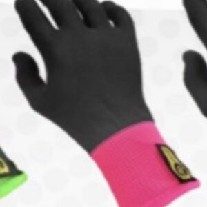 LUVA PRETA C/ PUNHO PINK 40-2048 - EXFAK